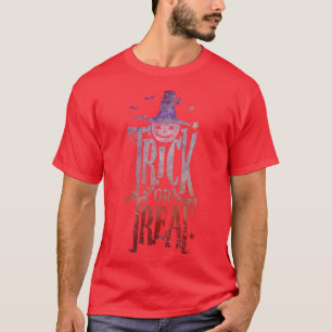 Camiseta TRICK O TRATAMIENTO TREAT Creepy Halloween Jack o 