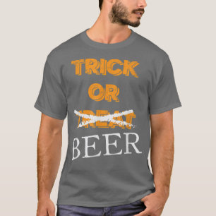 Camiseta Trick o Treer Cerveza Bebiendo Halloween T