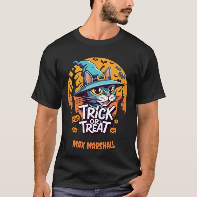 Camiseta Trick o Trek Cat - Crawlies espeluznante Naranja N (Anverso)