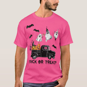 Camiseta Trick O Trek Halloween Camión Monster Ghost Bat P