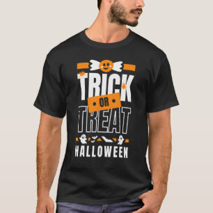 Camiseta Trick O Trek Halloween Matando Niños De Vestido