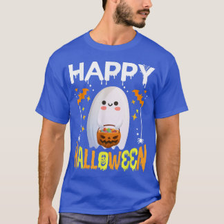 Camiseta Trick O Trek Halloween Shirt Ghost Pumpkin Feliz