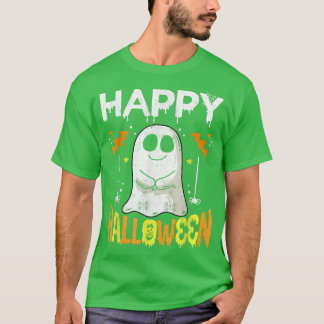 Camiseta Trick O Trek Halloween Shirt Ghost Pumpkin Feliz