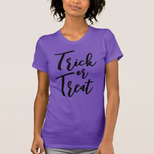 Camiseta Trick O Trek Modern Script Costume Halloween