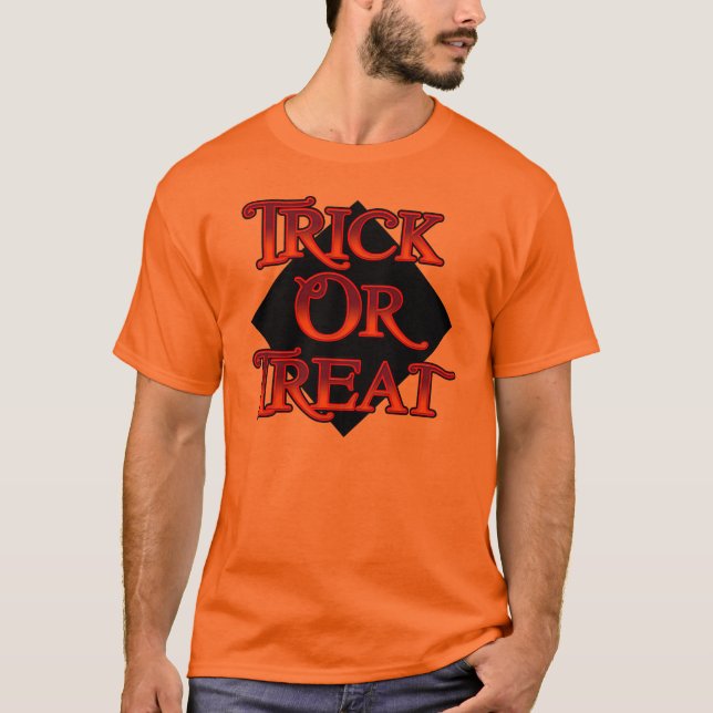 Camiseta Trick o Trek Naranja T Shirt (Anverso)