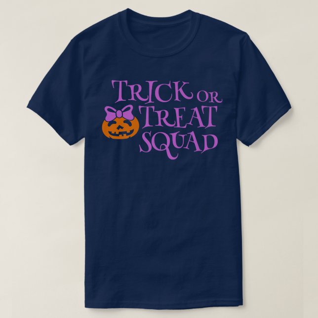 Camiseta Trick o Trek Squad Halloween Trick o Treth (Diseño del anverso)