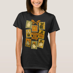 Camiseta Trick O Trek Vintage Halloween Retro Postage Sta