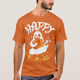 Camiseta Trick O Tremendo Fantasma De Halloween Tocando Ins