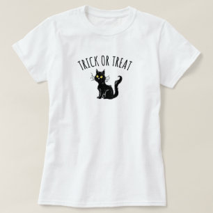 Camiseta Trick o Tret Black Cat T-Shirt