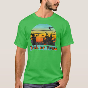 Camiseta Trick o Tretro Retro, Vintage Look Spooky Hauny