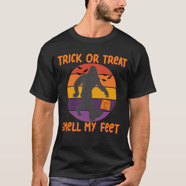 Camiseta Trick o truco de pie para Halloween o trata de ole (Anverso)