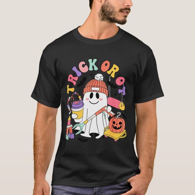 Camiseta Trick Or Ot Occupational Therast Ghost Halloween W (Anverso)