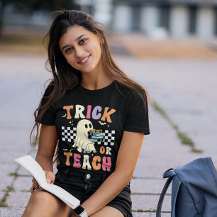 Camiseta Trick or Teach Funny Halloween Teacher