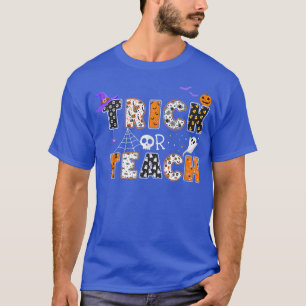 Camiseta Trick Or Teach Teacher Halloween Costume Boo Spook