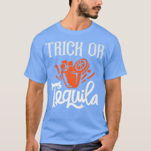 Camiseta Trick Or Tequila Funny Halloween Party Costume Wom