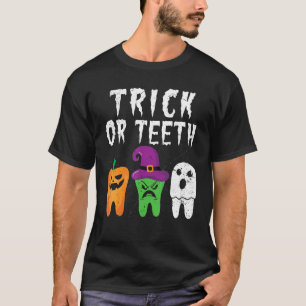 Camiseta Trick Or Teys Funny Halloween Dental Hygienist De