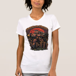 Camiseta Trick Or Treat Asesino De Halloween Esqueleto Hach