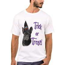 Camiseta Trick-or-Treat-Bulldog francesa