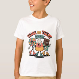Camiseta Trick or Treat Crew Kids Halloween Shirt