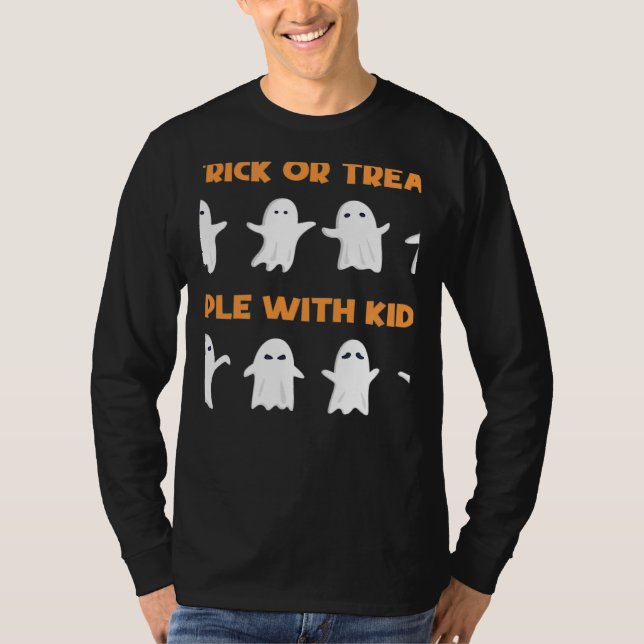 Camiseta Trick or Treat People With Kindness Halloween (Anverso)