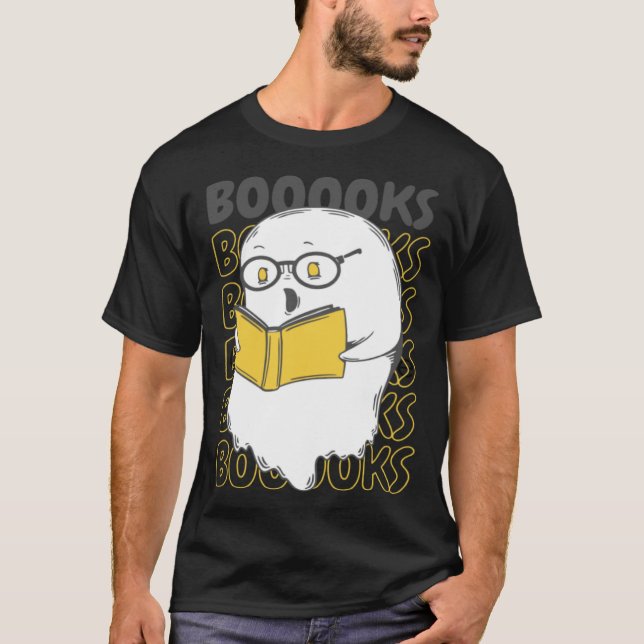 Camiseta Trick or Treat Spooky Books Halloween Graphic Tees (Anverso)