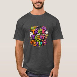 Camiseta Trick Or Treat Tú Mismo Vibraciones de Halloween 