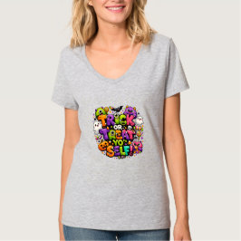 Camiseta Trick Or Treat Tú Mismo Vibraciones de Halloween 