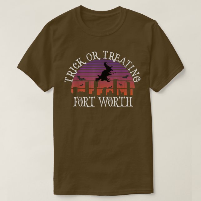 Camiseta Trick or Treating Fort Worth Texas - Spooky Hallow (Diseño del anverso)
