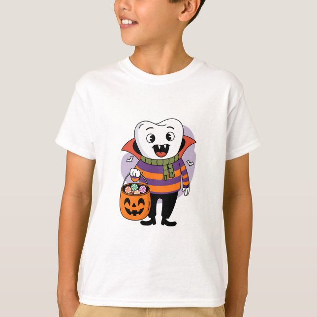 Camiseta Trick-or-Tret de Vampire (Anverso)