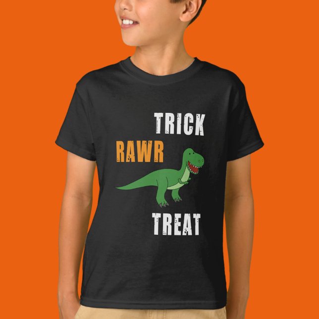 Camiseta Trick Rawr Treat Cute Halloween Tyrannosaurus Rex (Subido por el creador)