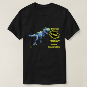 Camiseta "TRICK RAWR TREAT" divertido dinosaurio de Hallowe