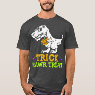 Camiseta Trick Rawr Tret Funny Dinosaur Coll Dinosaur Hall