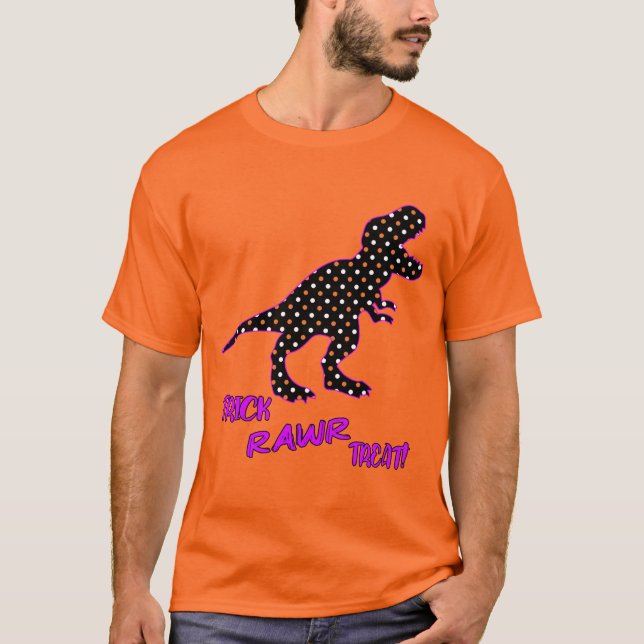 Camiseta ¡Trick RAWR Tret! - Halloween Tyrannosaurus Rex (Anverso)
