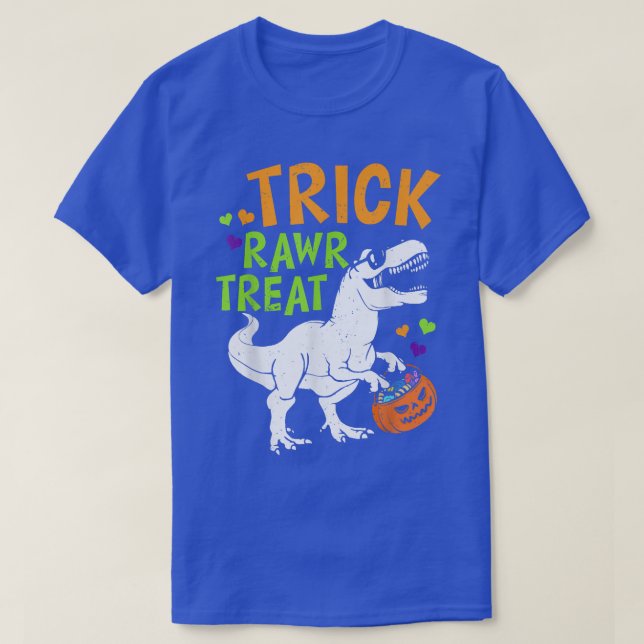 Camiseta Trick Rawr Tret T Rex Dinosaur Baviera Hal (Diseño del anverso)