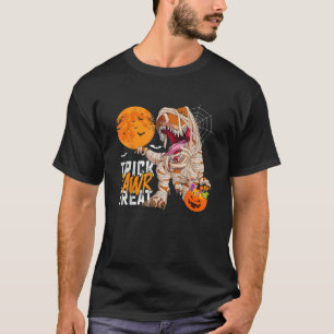 Camiseta Trick Rawr Tret T Rex Dinosaur Mummy Bo