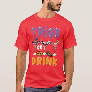 Camiseta Trickor Drink Cocktail retro