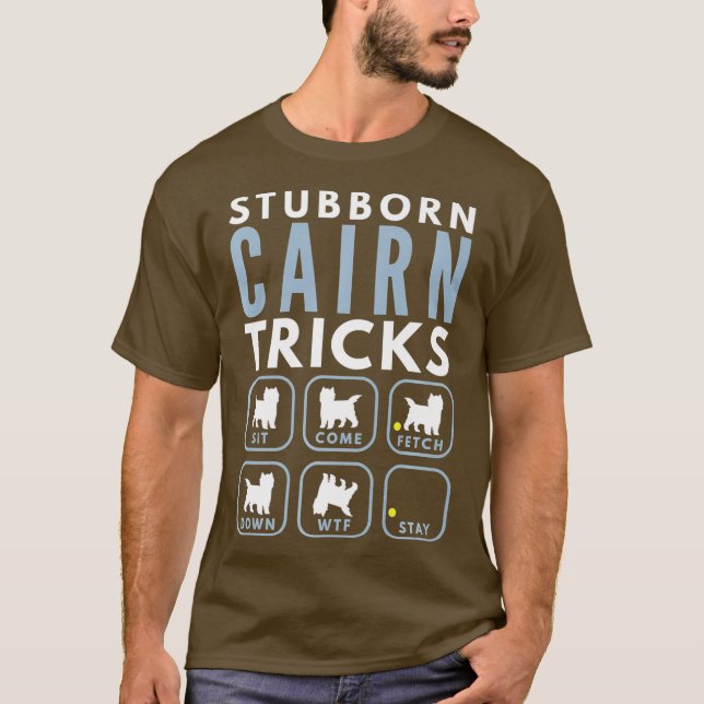 Camiseta Tricks de Cairn Terrier - Entrenamiento de perros (Anverso)