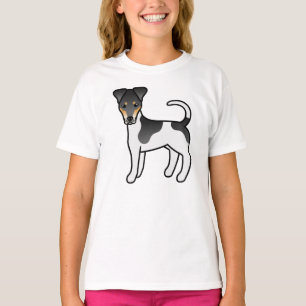 Camiseta Tricolor Smooth Fox Terrier Perro de Dibujos Anima