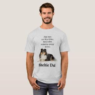 Camiseta tricolora del papá de Sheltie