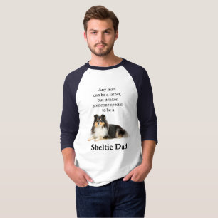 Camiseta tricolora del papá de Sheltie