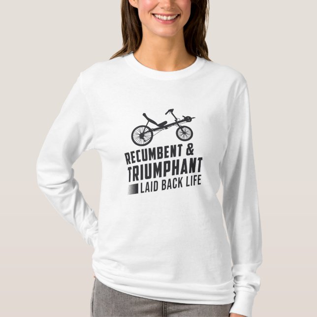 Camiseta Tricycle Recumbent & Triumphage Retro (Anverso)