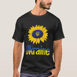 Camiseta Tridente de girasol de Ucrania Tryzub Símbolo ucra