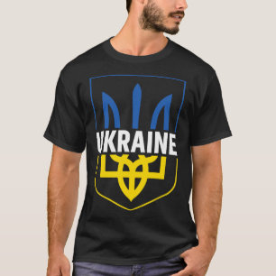 Camiseta Tridente de Ucrania Orgullo Escudo de Armas Ucrani
