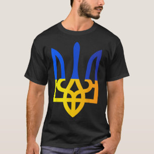Camiseta Tridente de Ucrania Símbolo Nacional Bandera Ucran
