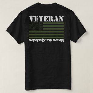Camiseta TRIDENTE DEL EJÉRCITO DE LA Bandera DE EE.UU. GRN