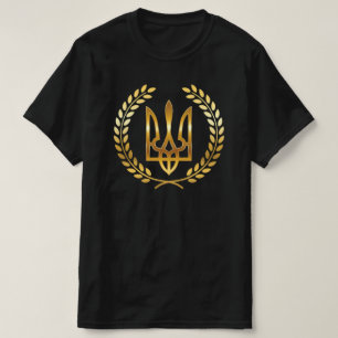 Camiseta Tridente Dorado Guerrero de Ucrania