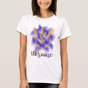 Camiseta Tridente ucraniano hecho de oído de trigo