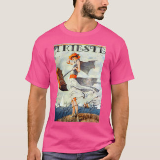 Camiseta Trieste Vintage Travel Poster