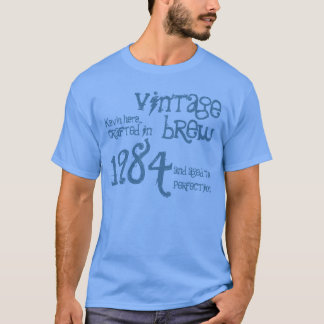 Camiseta trigésimo Dril de algodón 1984 del azul del Brew