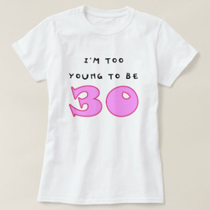 Camiseta trigésimo Muñeca divertida de las señoras del